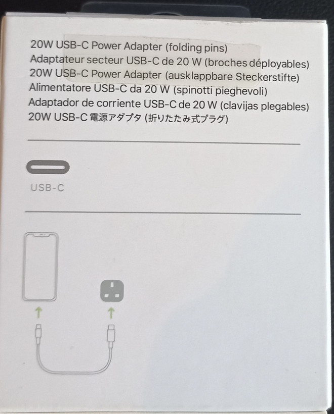 آداپتور سر شارژر 20W وات شارژر اپل مدل A2344 USB-C سه پین