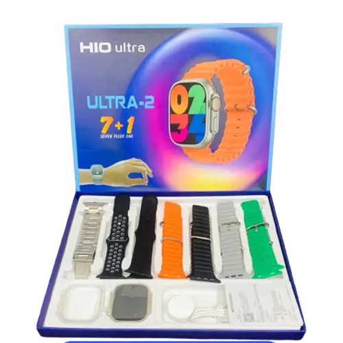 ساعت هوشمند با هفت بند فول امکانات بلوتوثی H10 ULTRA 2 اورجینال