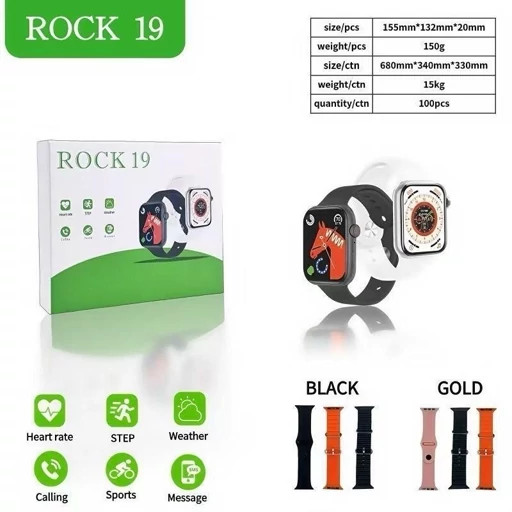 ساعت هوشمند با سه بند فول امکانات بلوتوثی مدل ROCK 19