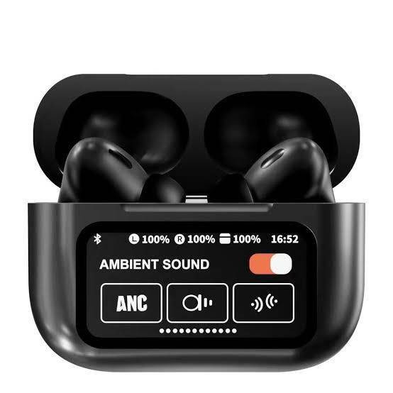 ایرپاد هندزفری بلوتوث نمایشگردار ANC/ENC طرح اپل double dark