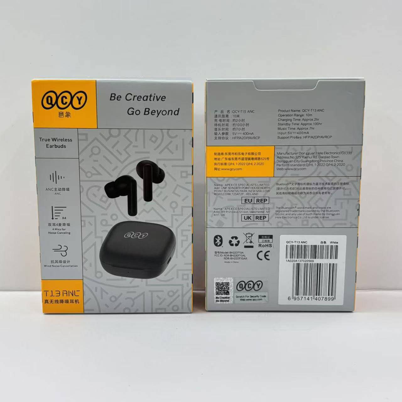 هندزفری بلوتوثی ایرپاد صد در صد اورجینال کیو سی وای مدل QCY T13 ANC